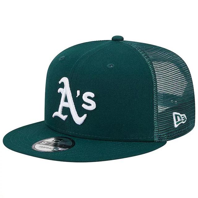 Mens New Era Oakland Athletics Team Color Trucker 9FIFTY Snapback Hat Product Image