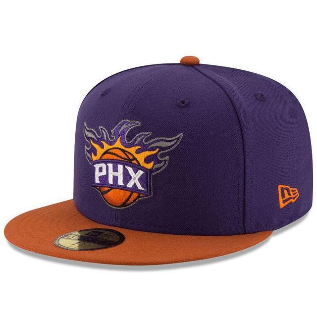 Mens New Era Purple/Orange Phoenix Suns Official Team Color 2Tone 59FIFTY Fitted Hat Product Image