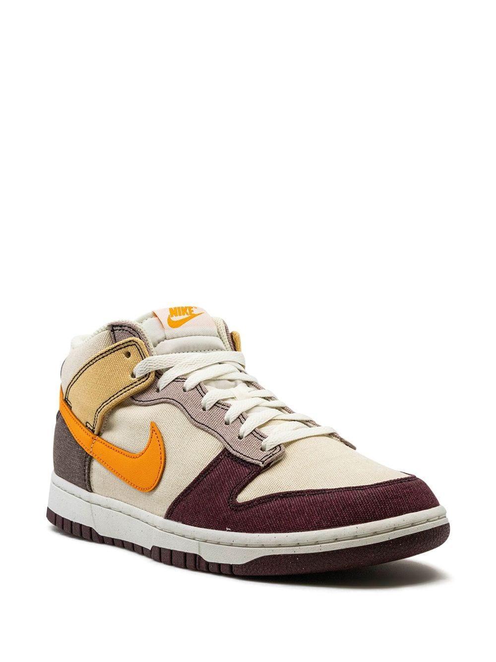 Dunk Mid Dv0830-101 Men's Coconut Milk/plum Sneaker Shoes Size Us 13 Ank294 In Multi Product Image