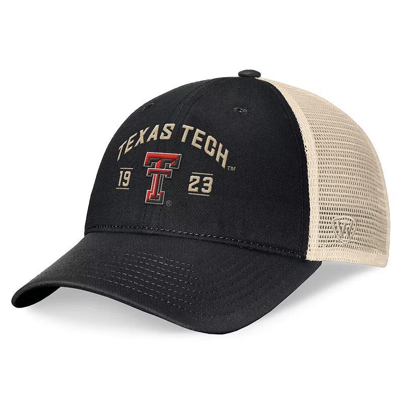 Mens Top of the World Texas Tech Red Raiders Heritage Waylon Trucker Adjustable Hat Product Image