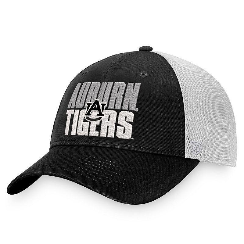 Mens Top of the World Black Auburn Tigers Stockpile Trucker Snapback Hat - Black Product Image