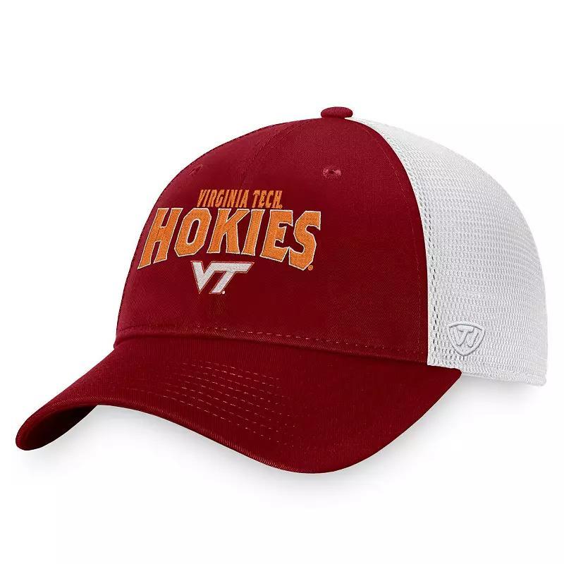 Mens Top of the World Maroon/White Texas A&M Aggies Breakout Trucker Snapback Hat Product Image