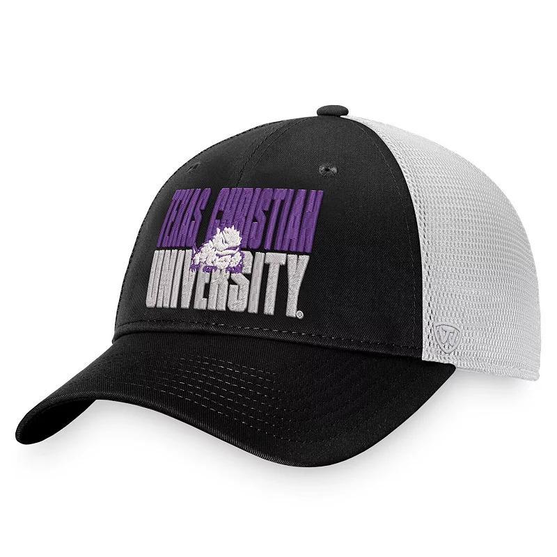 Mens Top of the World /White Northwestern Wildcats Stockpile Trucker Snapback Hat Product Image