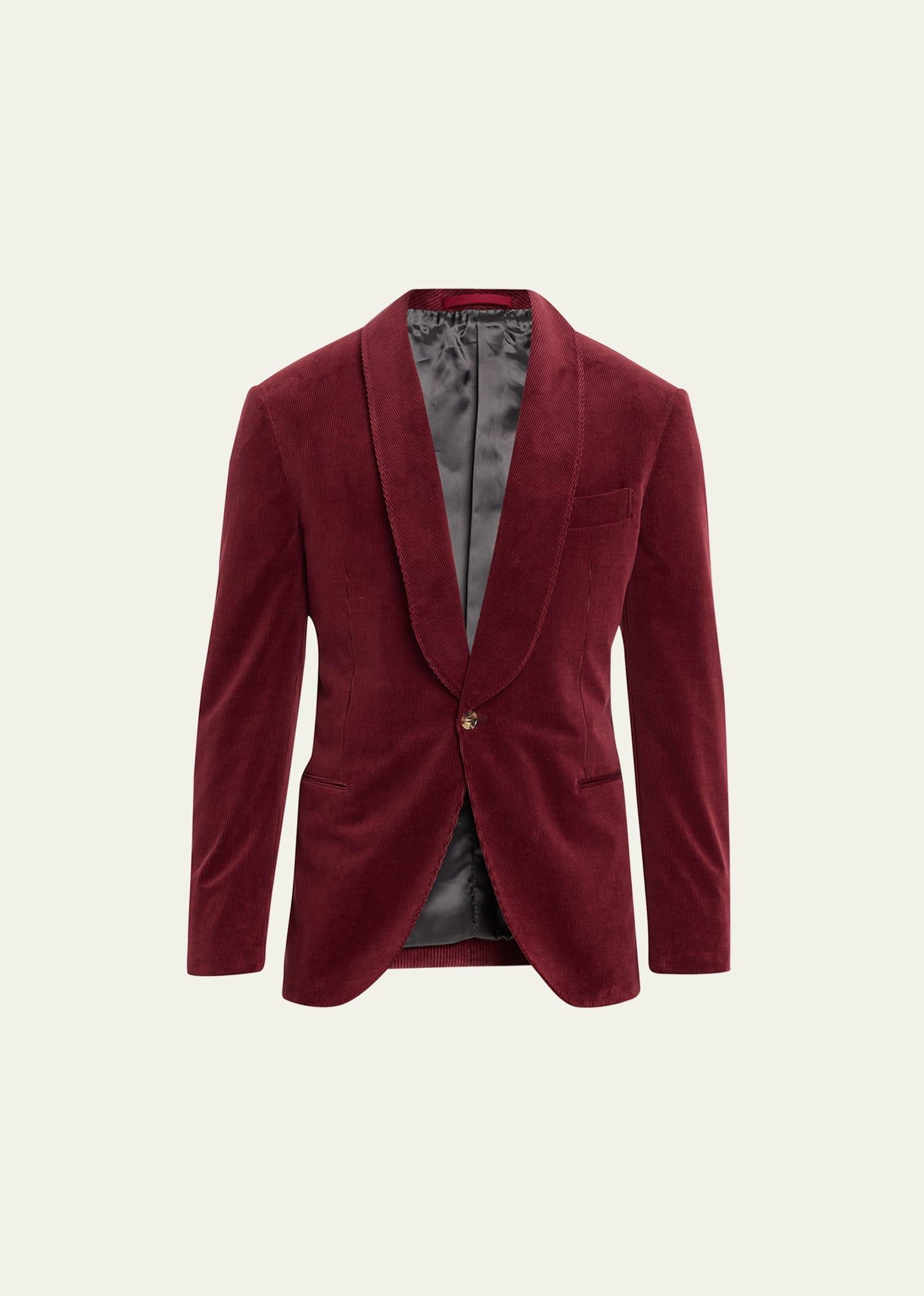 Mens Hollywood Glamour Velvet Single-Button Dinner Jacket Product Image