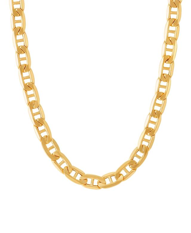 Italian Gold Mens Polished Mariner Link 24 Chain Necklace (5.5MM) in 14k Gold Product Image