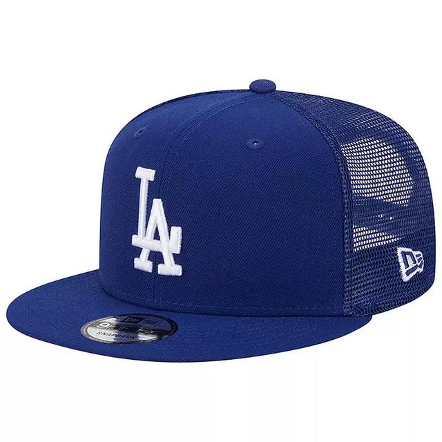 Mens New Era Royal Los Angeles Dodgers Team Color Trucker 9FIFTY Snapback Hat Product Image