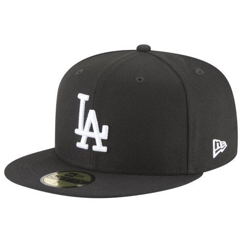 New Era Mens New Era Dodgers 59Fifty Cap - Mens White/Black/White Product Image