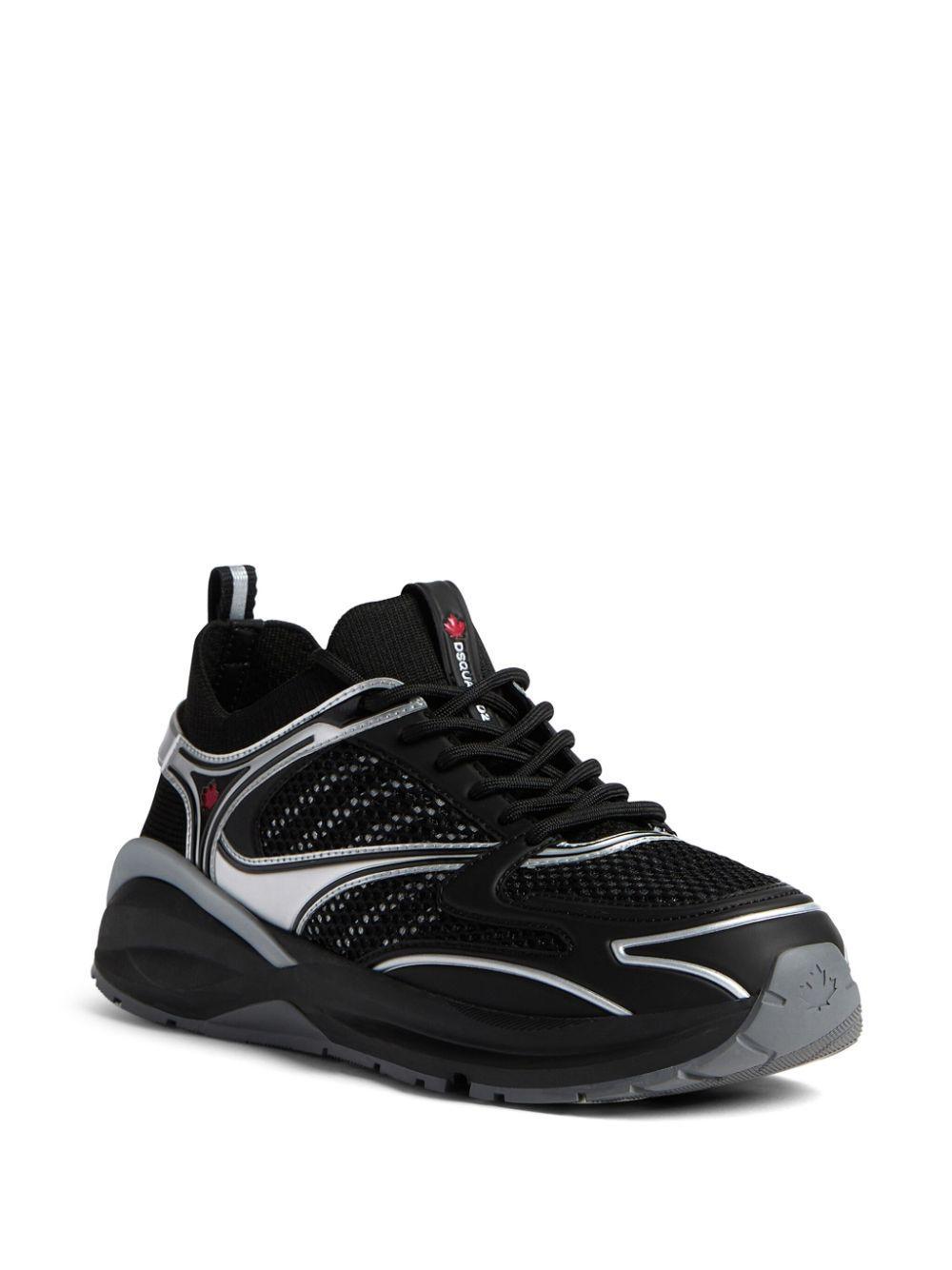 DSQUARED2 Dash Mesh Sneakers In Multicolor Product Image