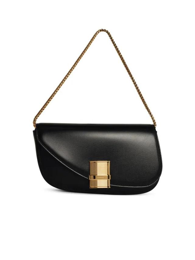 Fiamma Black Leather Crossbody Bag Product Image