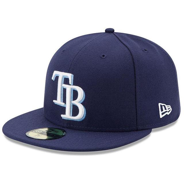 Mens New Era Tampa Bay Rays Game Authentic Collection On-Field 59FIFTY Fitted Hat Blue Product Image