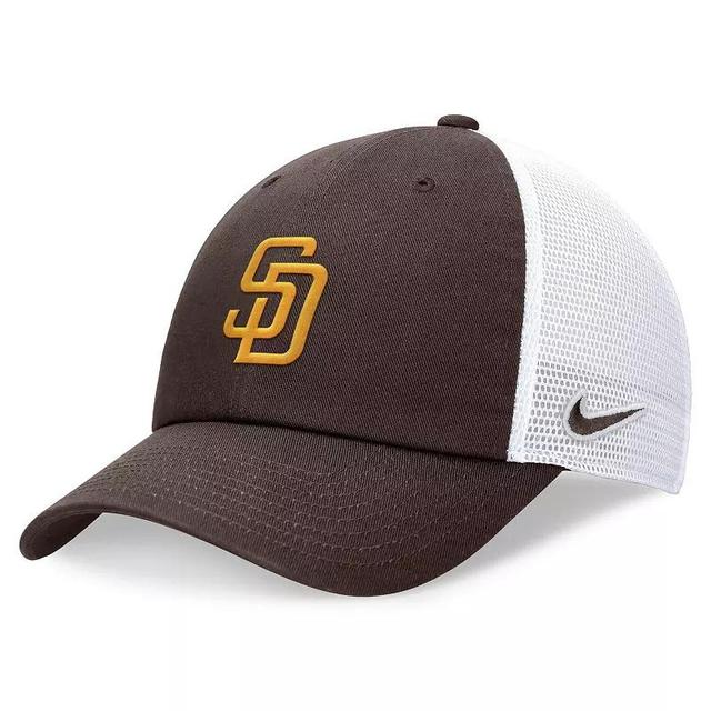 Mens Nike San Diego Padres Evergreen Club Trucker Adjustable Hat Product Image