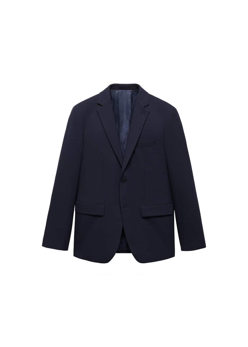 Mango Mens Stretch Fabric Slim-Fit Suit Jacket Product Image