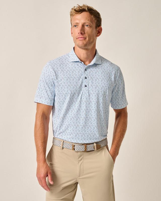 johnnie-O Performance Mesh Polo - Razz Print Product Image