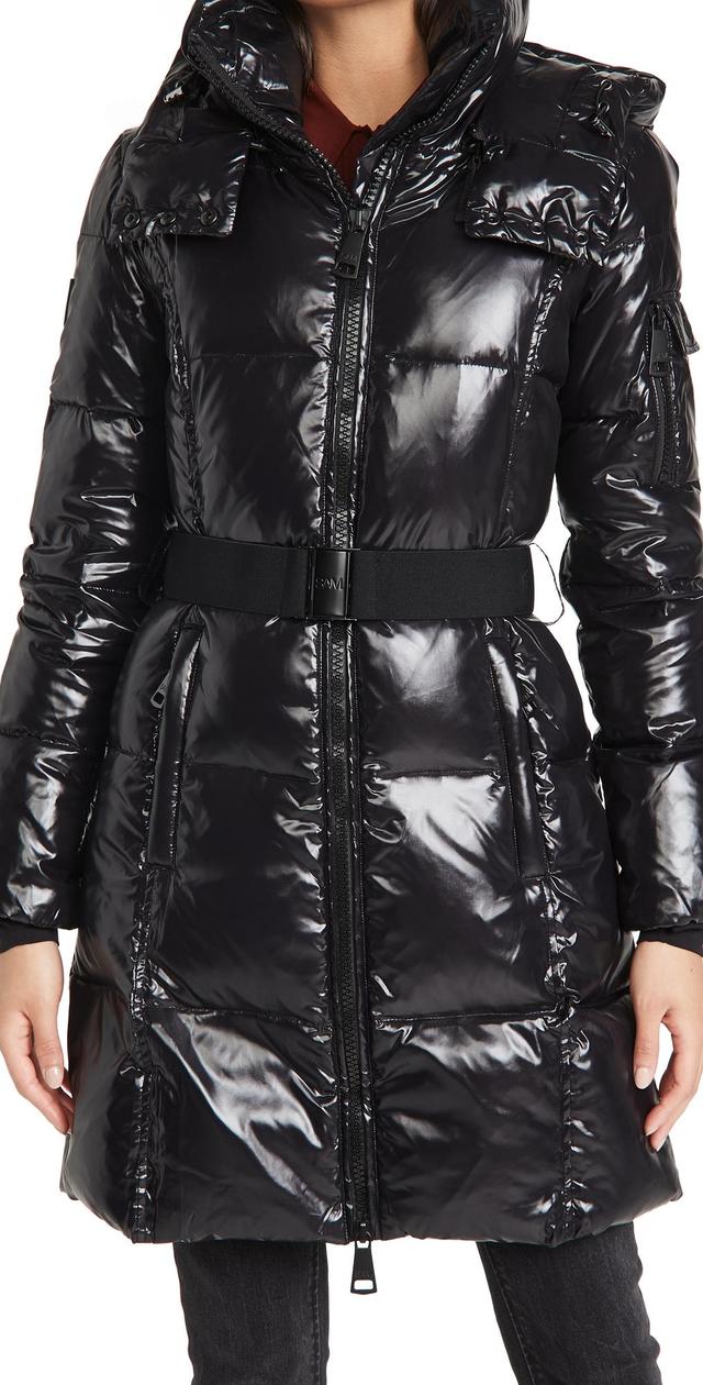 Womens Noho Quilted Hooded Coat Product Image