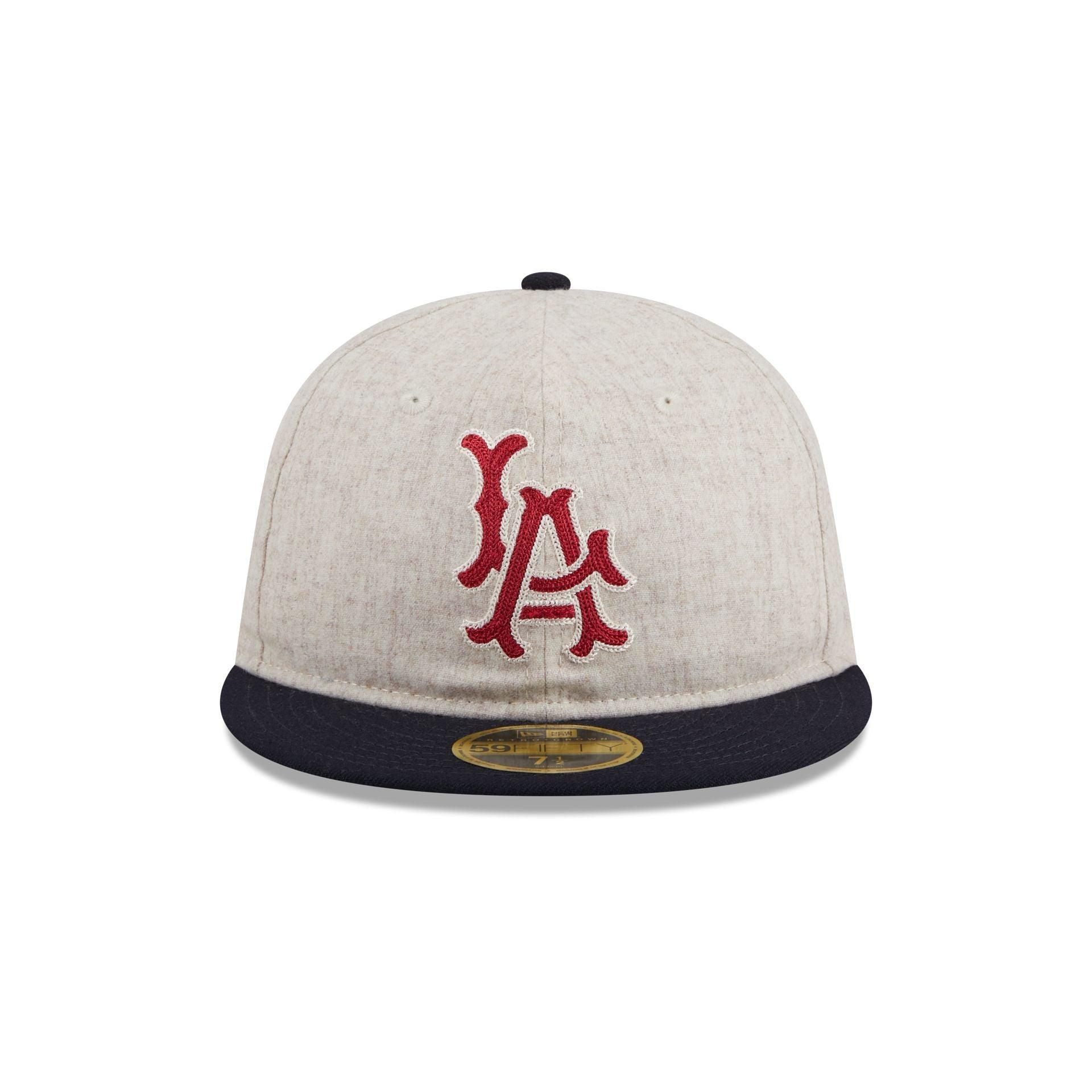 Los Angeles Angels Melton Wool Retro Crown 59FIFTY Fitted Hat Male Product Image