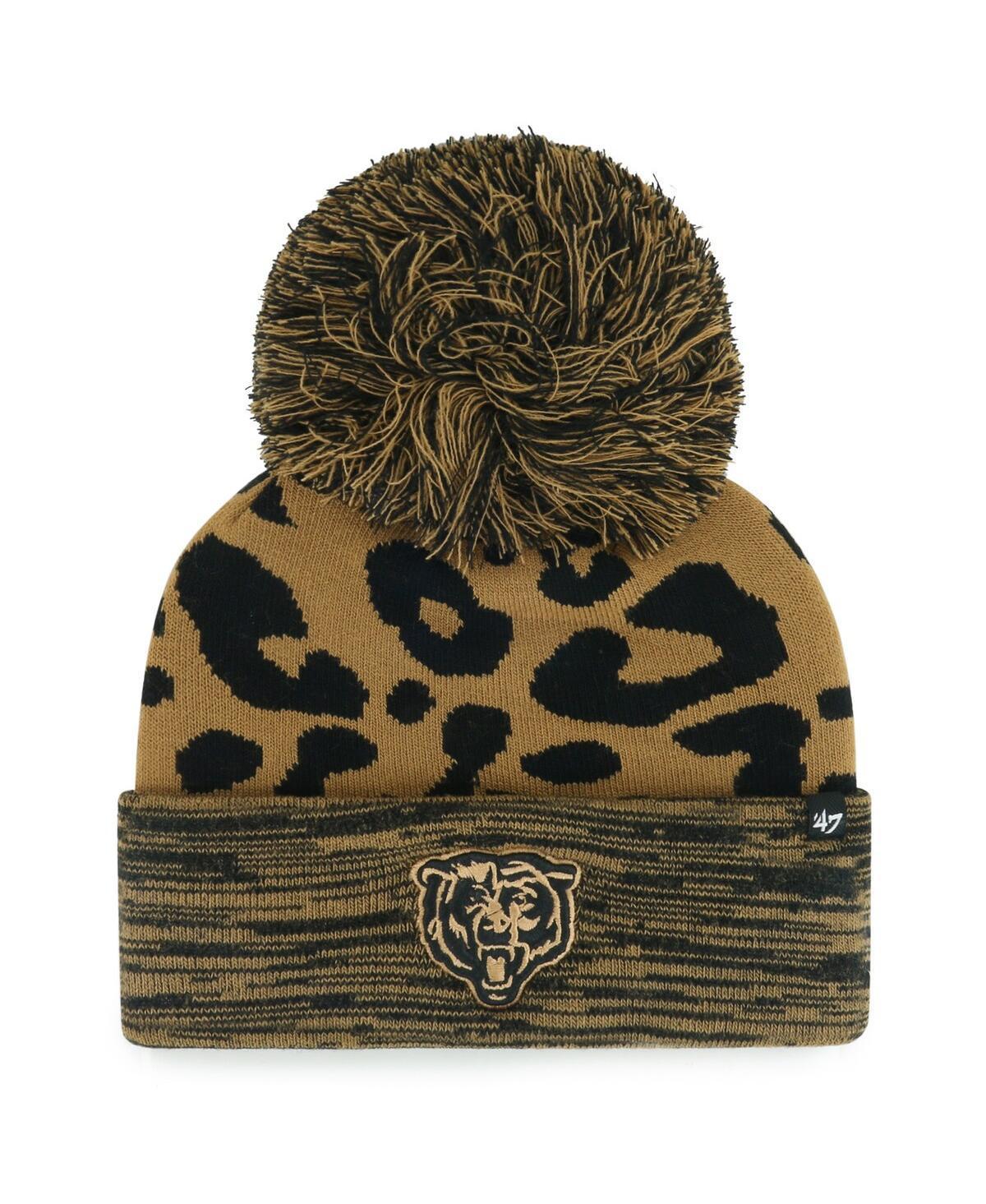 Womens 47 Chicago Bears Rosette Cuffed Knit Hat with Pom Product Image