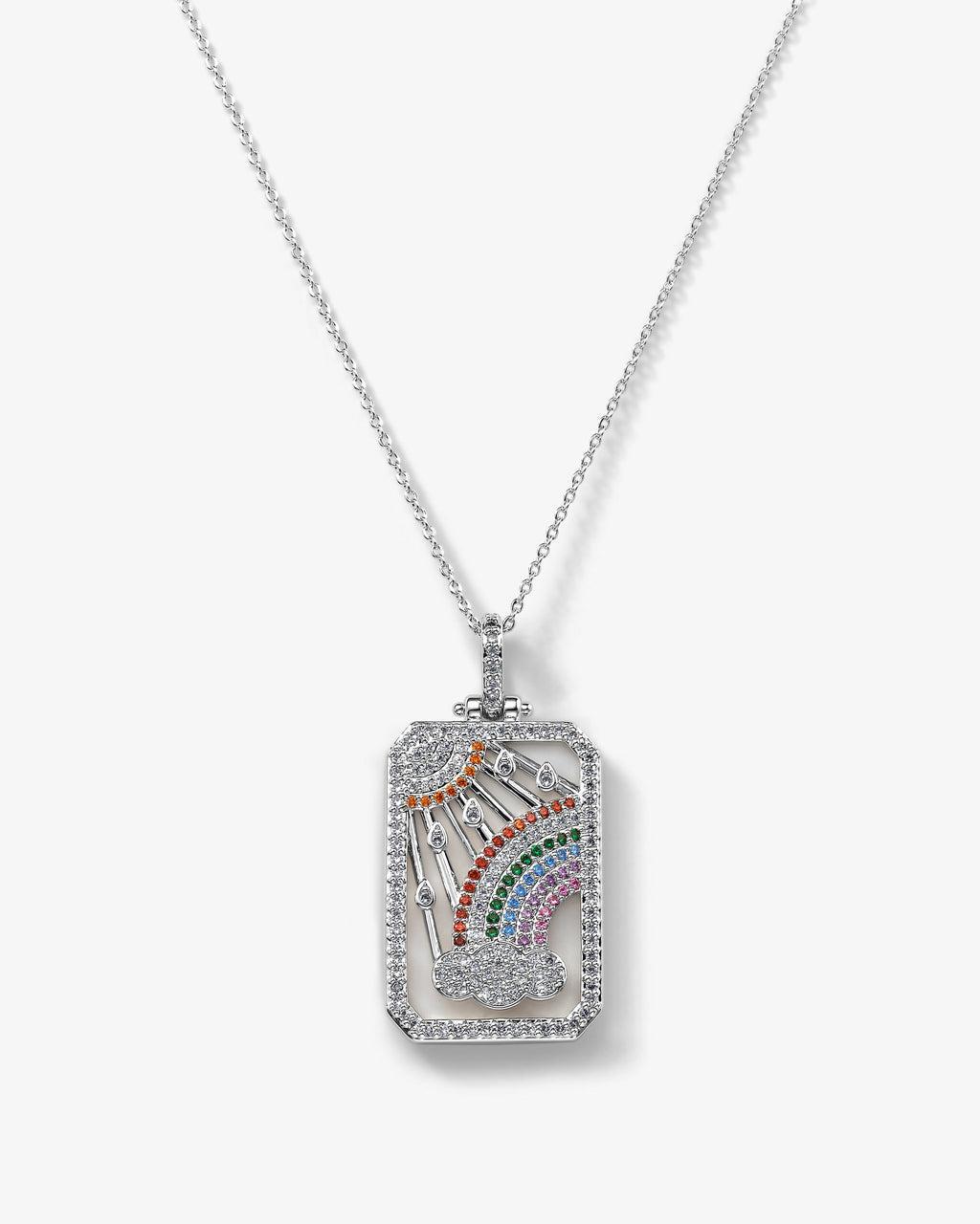 Rainbow Amulet Necklace - Silver Product Image