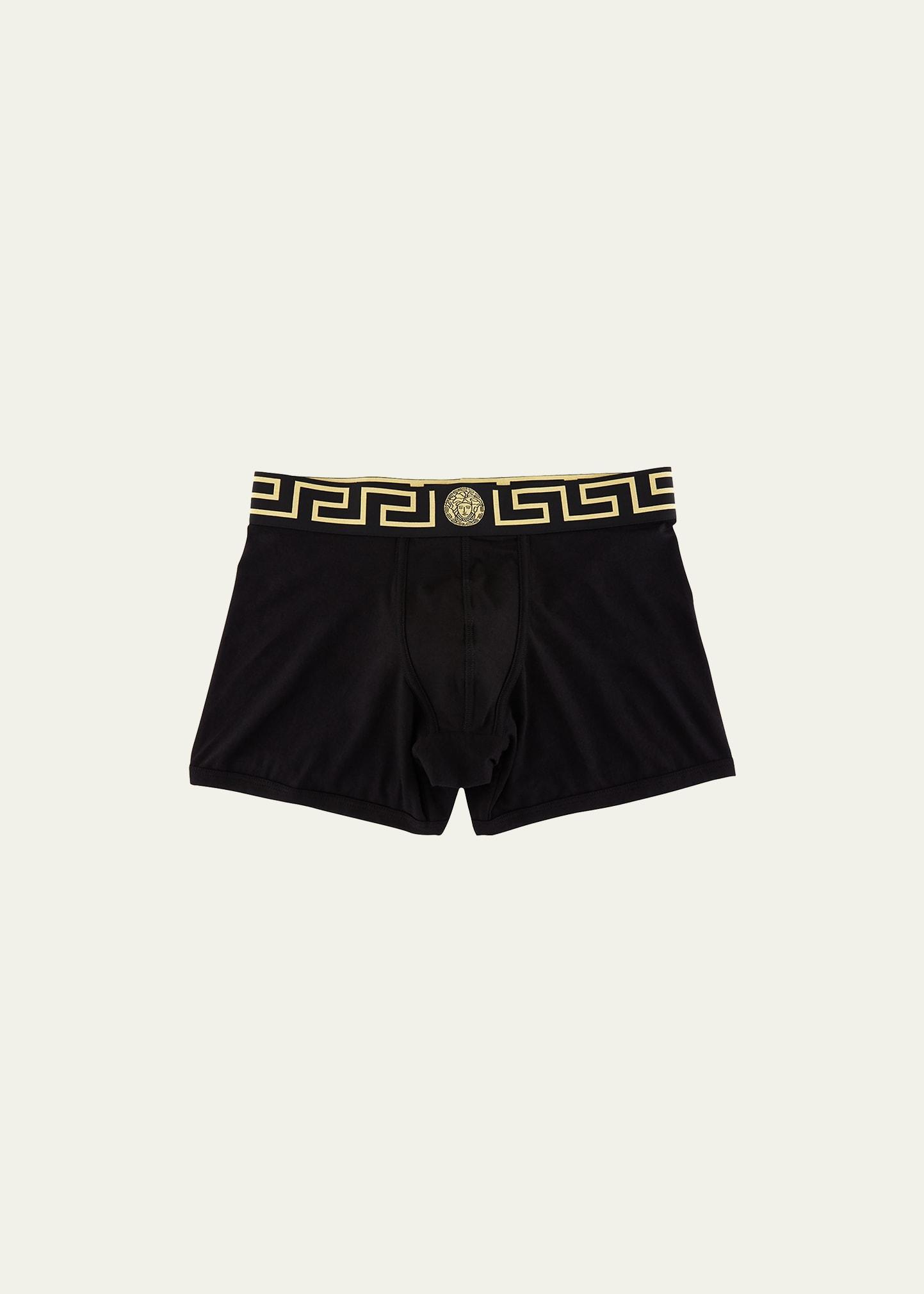 Versace Long Stretch Cotton Trunks Product Image