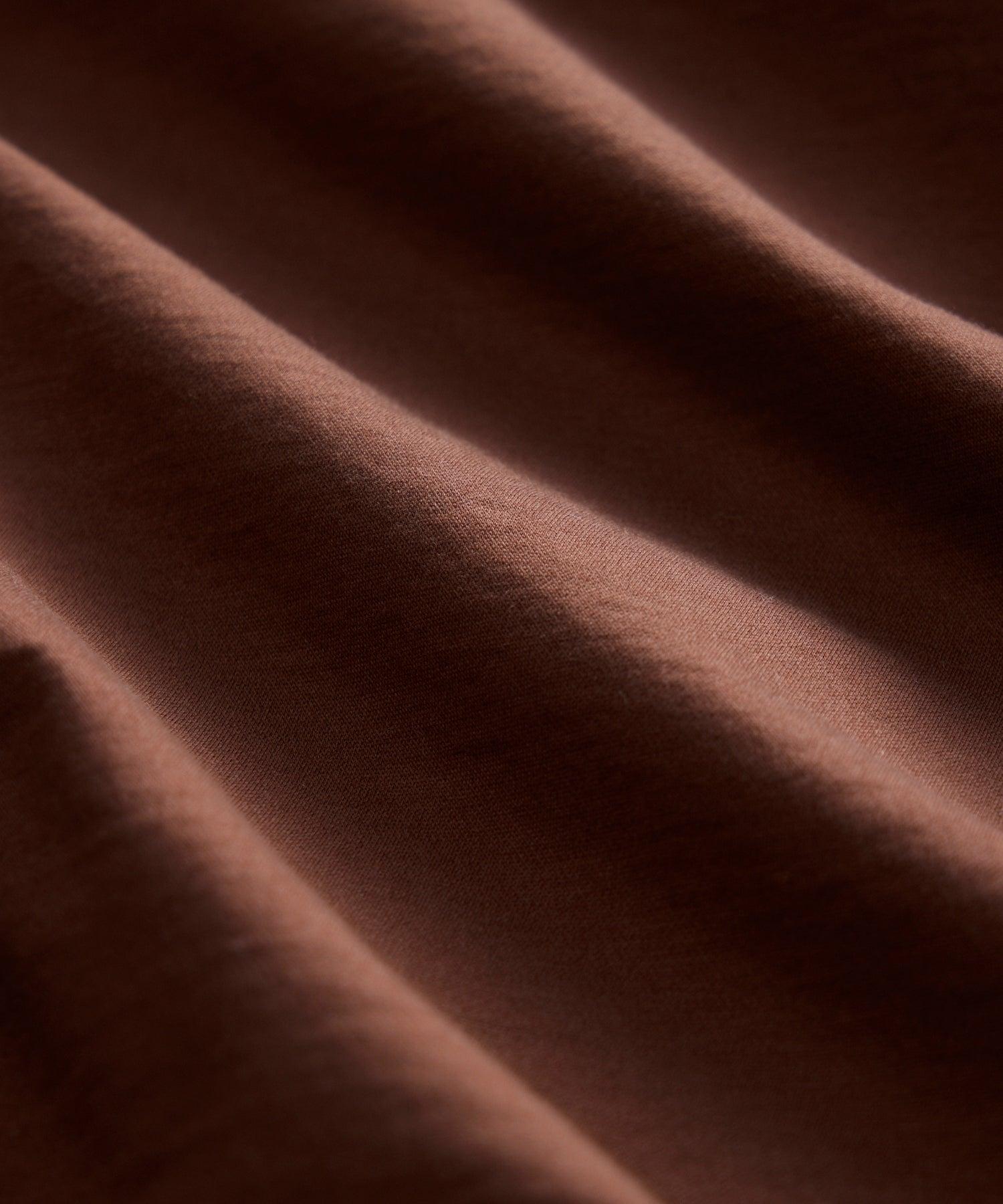 Luxe Jersey Montauk Polo in Toasted Brown Product Image