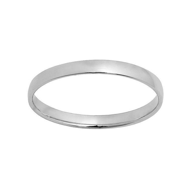 Sterling Silver Wedding Ring, Mens Product Image