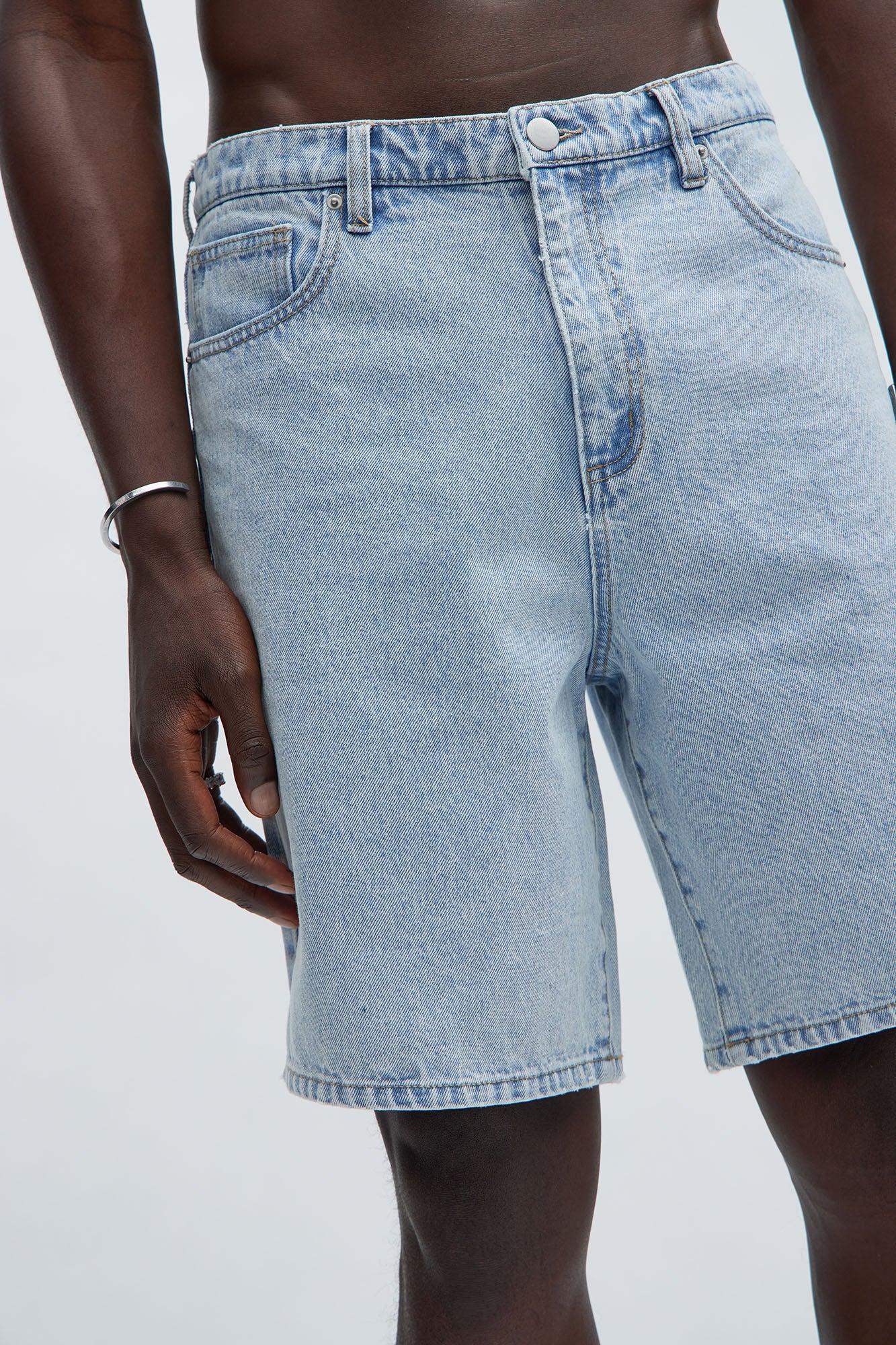 Colin Relaxed Denim Shorts - Light Blue Wash Product Image