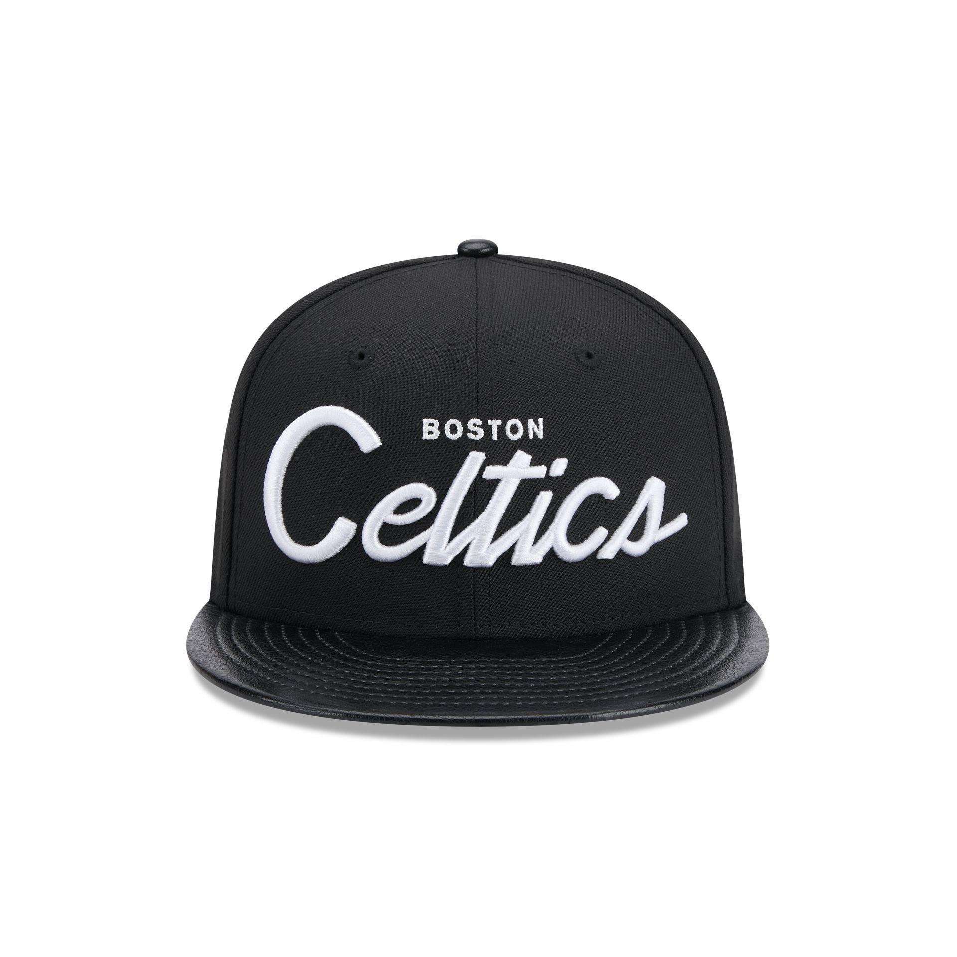 Brooklyn Nets Faux Leather Visor 9FIFTY Snapback Hat Male Product Image