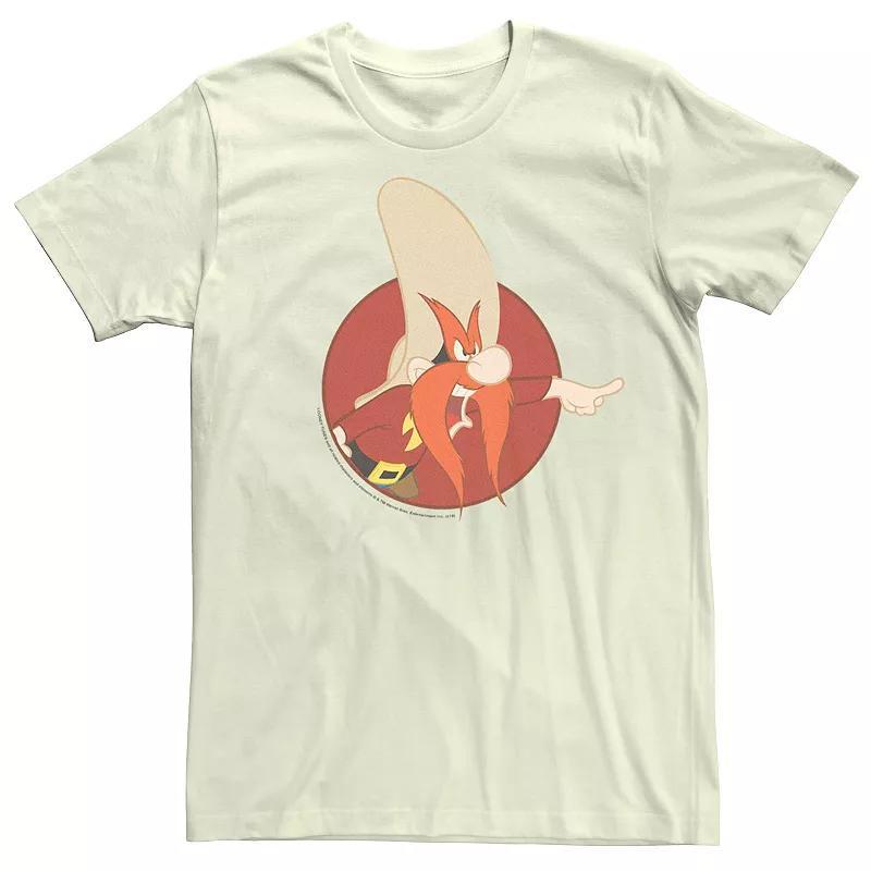 Mens Looney Tunes Yosemite Sam Red Circle Portrait Tee Product Image