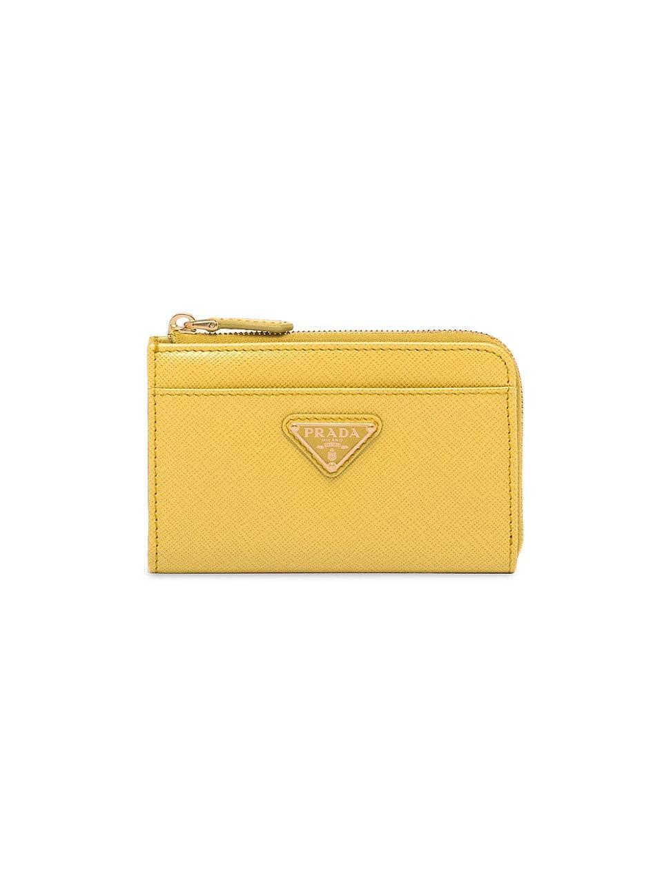 Womens Saffiano Keychain Card Case Product Image