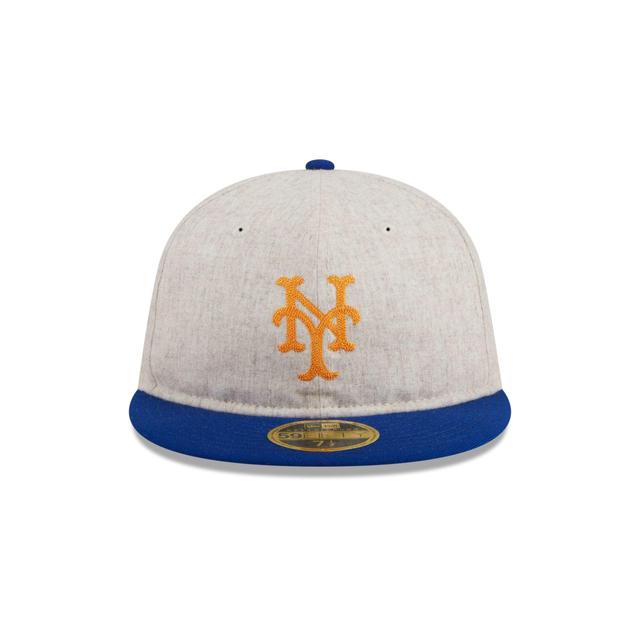 New York Mets Melton Wool Retro Crown 59FIFTY Fitted Hat Male Product Image