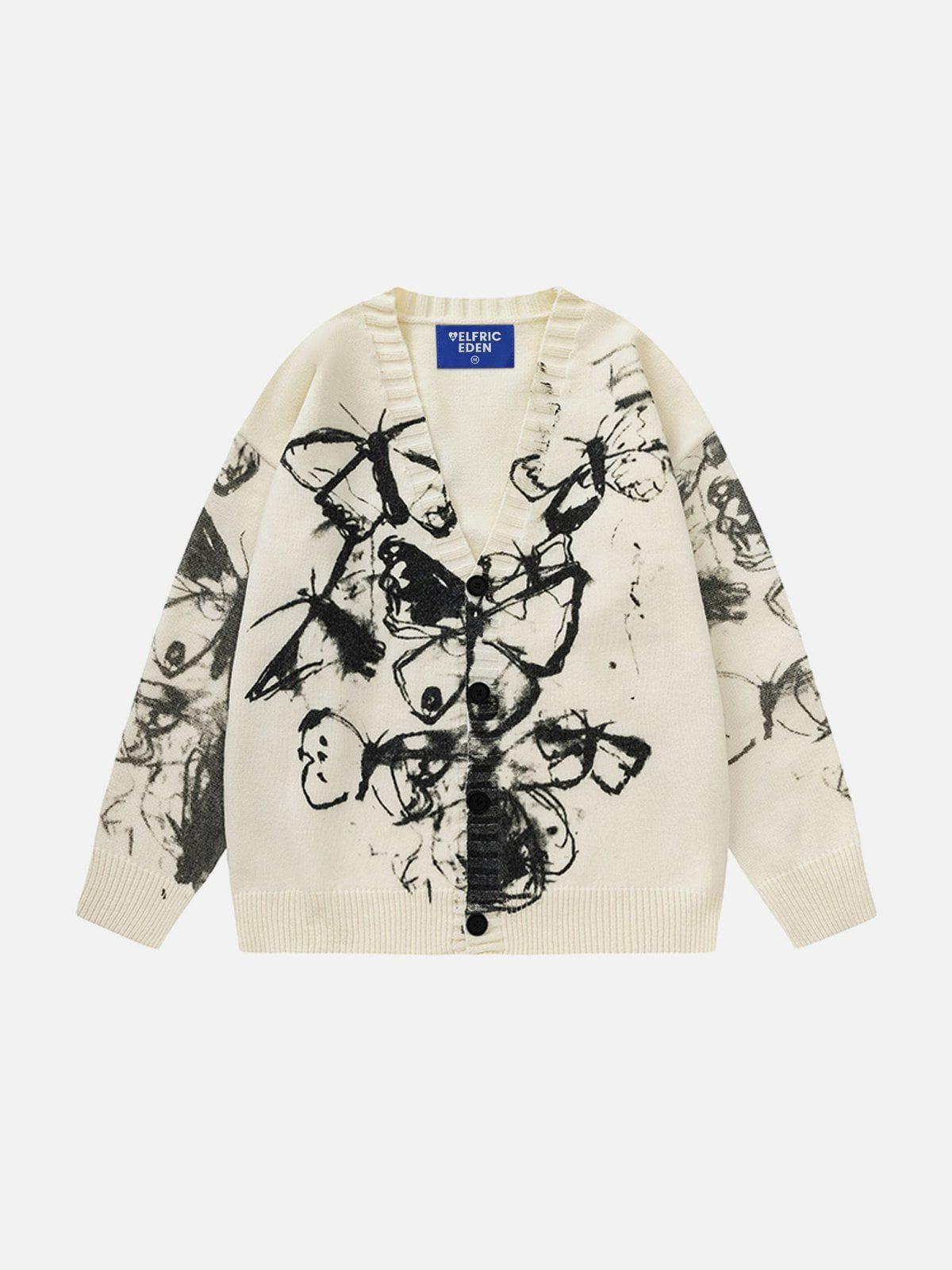 Aelfric Eden Graffiti Butterfly Cardigan Product Image