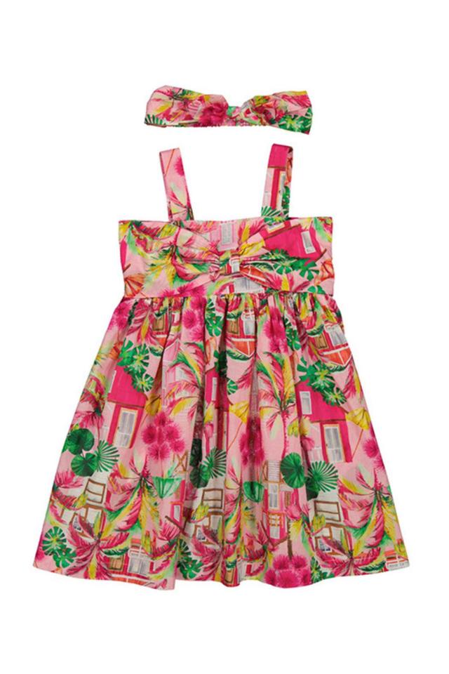 Tropical Palms Summer Dress Female Product Image