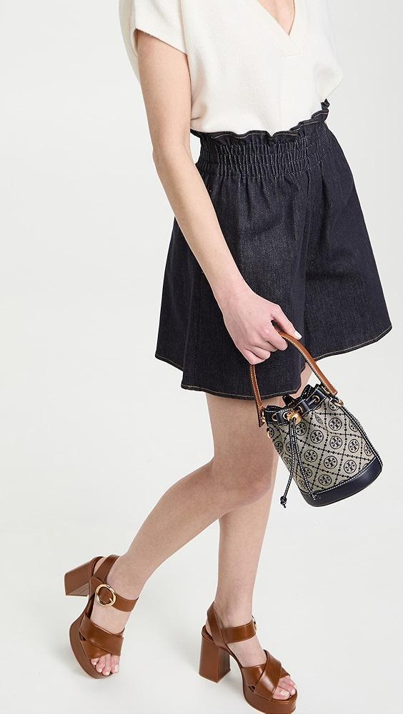 Tory Burch Mini T Monogram Jacquard Bucket Bag | Shopbop Product Image