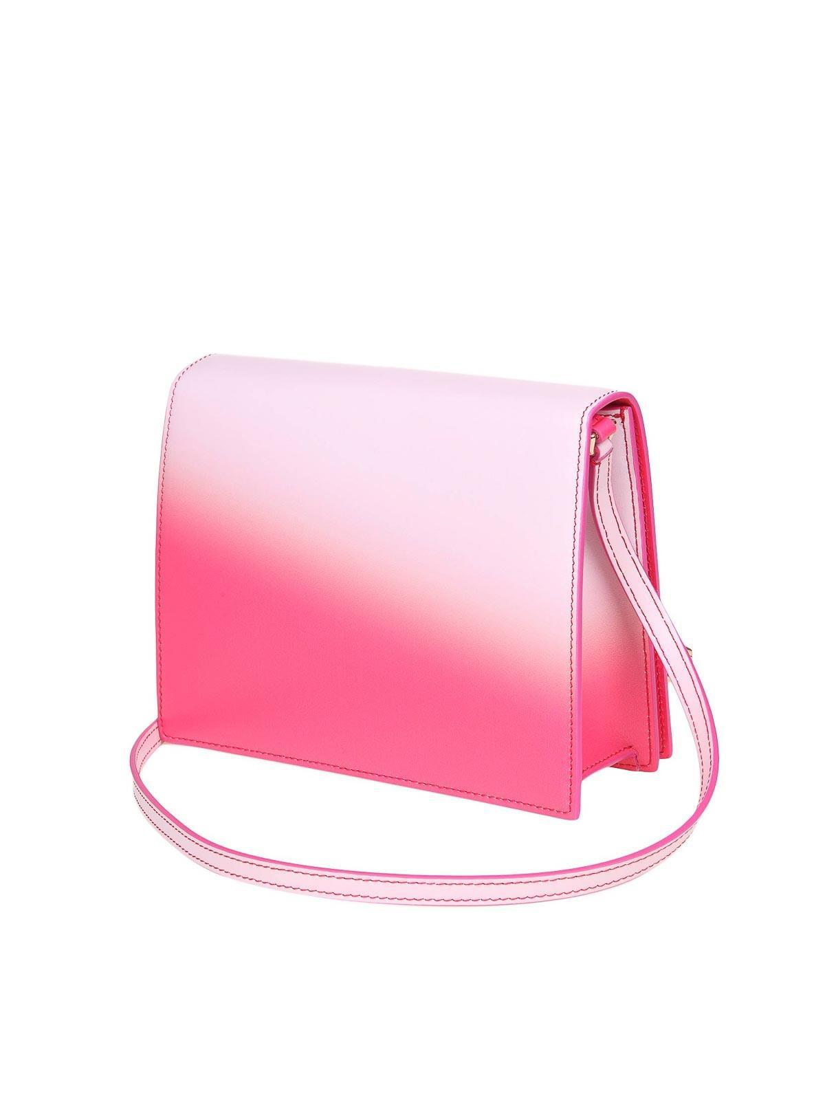 DOLCE & GABBANA Crossbody Bag In Leather With Logo Color Pink Degrade In Rosado Product Image