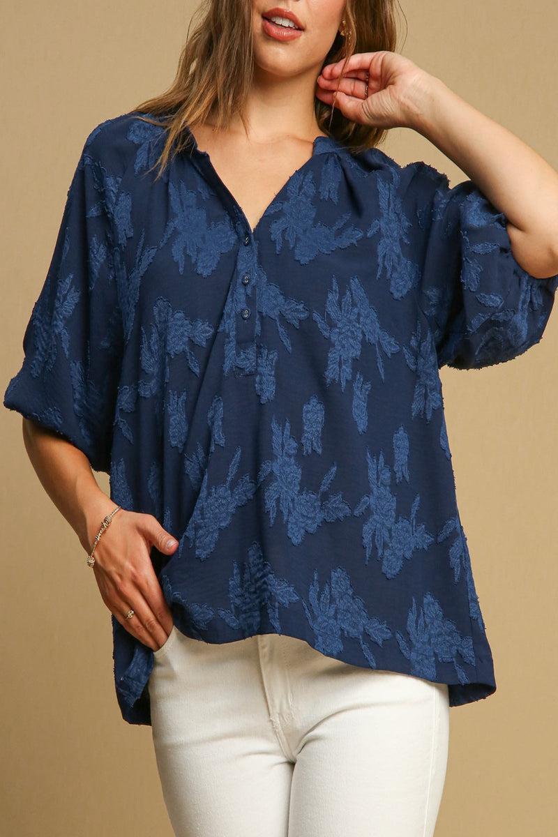 Floral Burnout Top Product Image