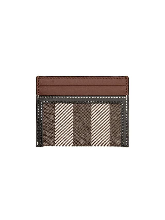 Womens Sandon Check Coated Canvas Card Case Product Image