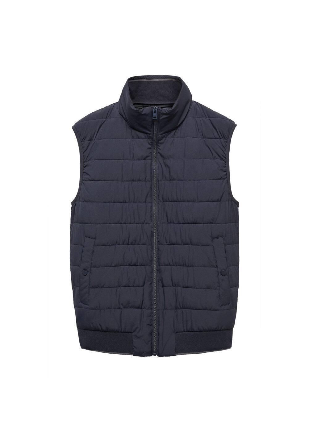 MANGO MAN - Ultralight water-repellent quilted vest navyMen Product Image