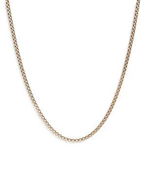 Womens Box Chain Necklace In 18K Yellow Gold, 2.7mm Product Image