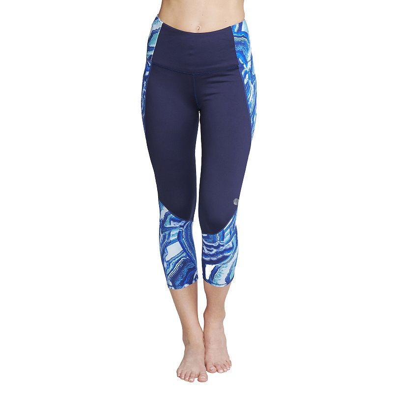 Womens Mazu Swim Slimming Swim Capri Leggings Blue Product Image