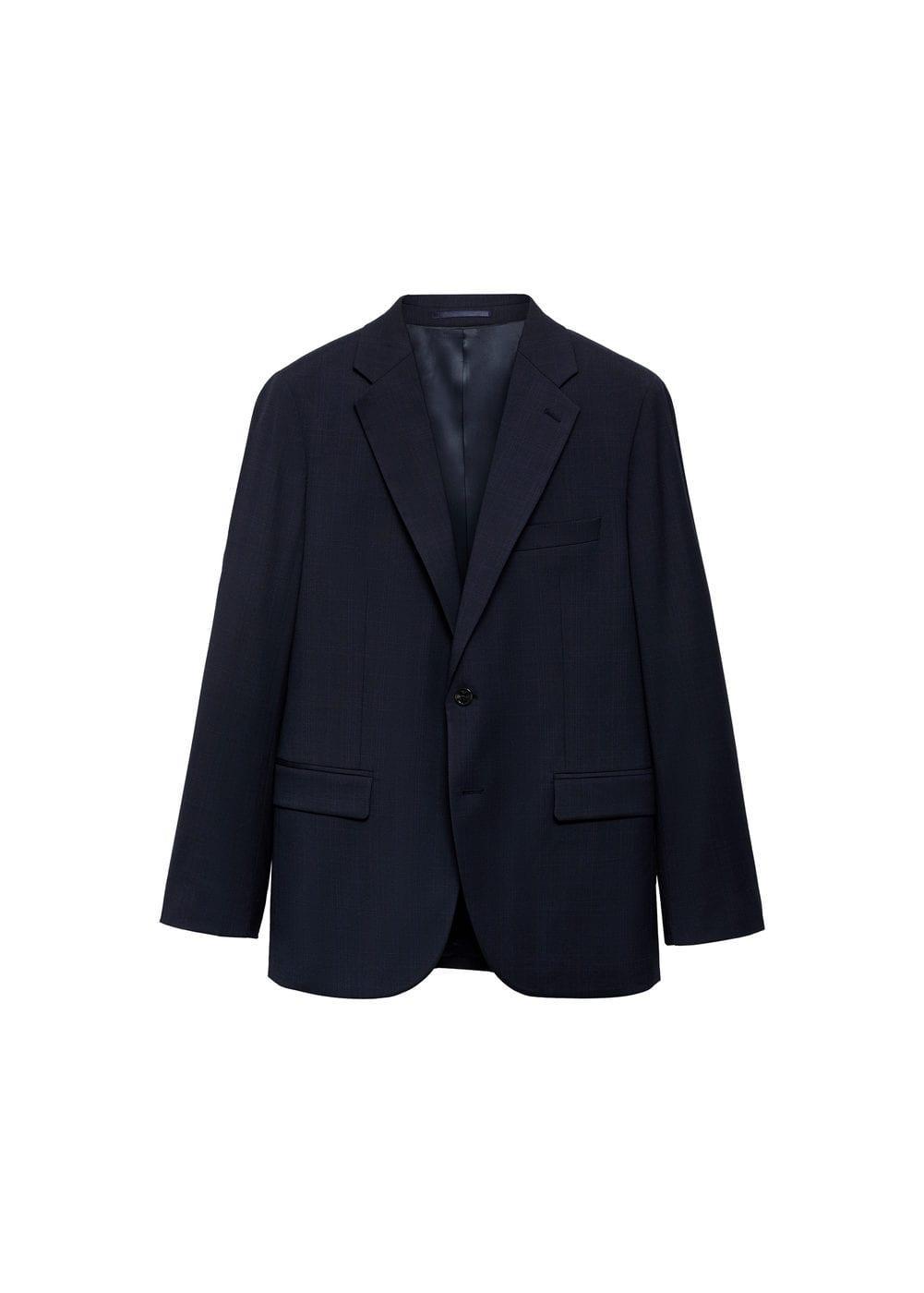 Stretch fabric slim-fit suit blazer - Men | MANGO USA Product Image