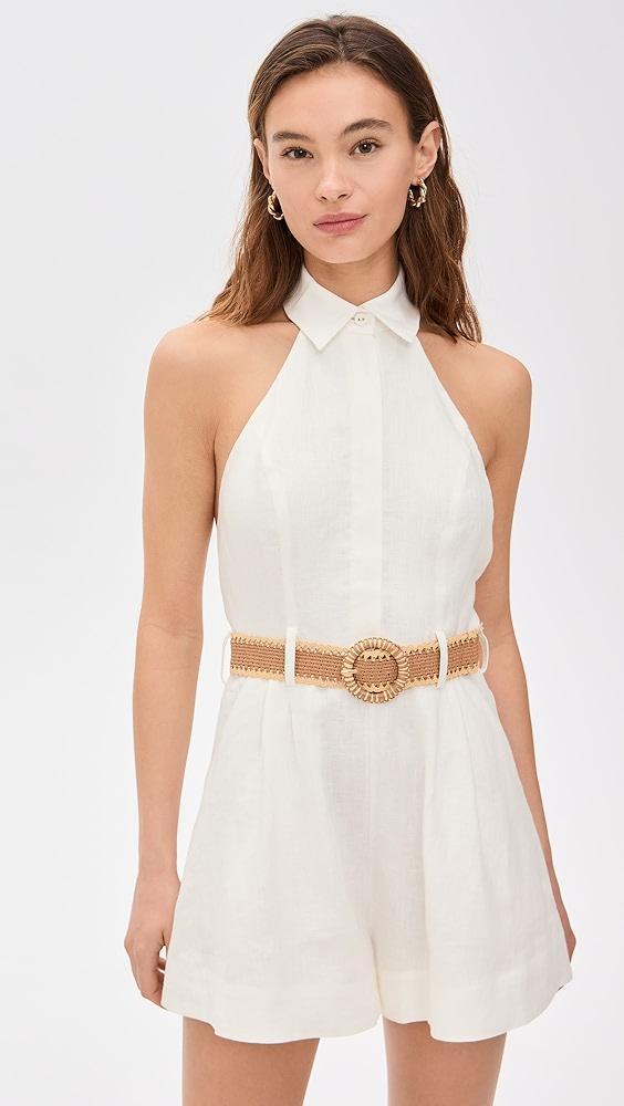 Zimmermann Halter Neck Romper | Shopbop Product Image