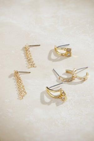 Glistening Gold 18K Earring Pack Product Image