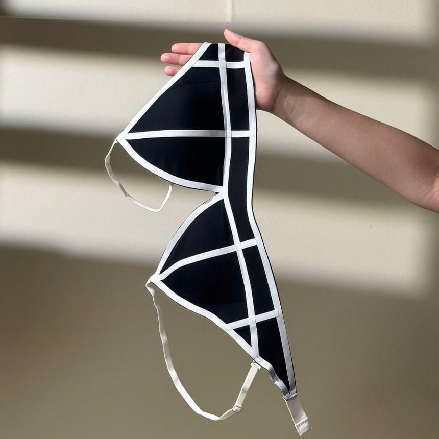 Contrast Trim Wireless Bra Product Image