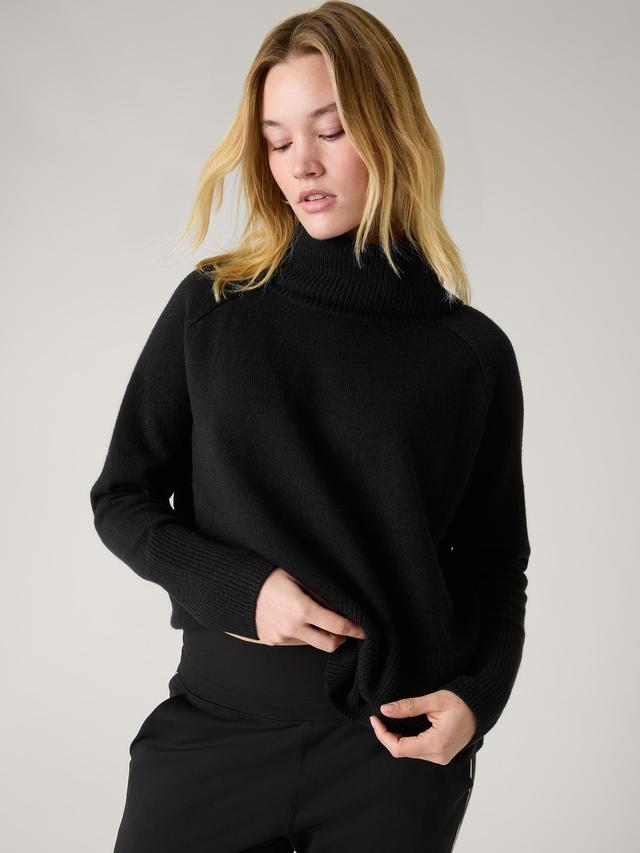 Athleta Womens Alpine Wool-Cashmere Turtleneck Sweater Product Image