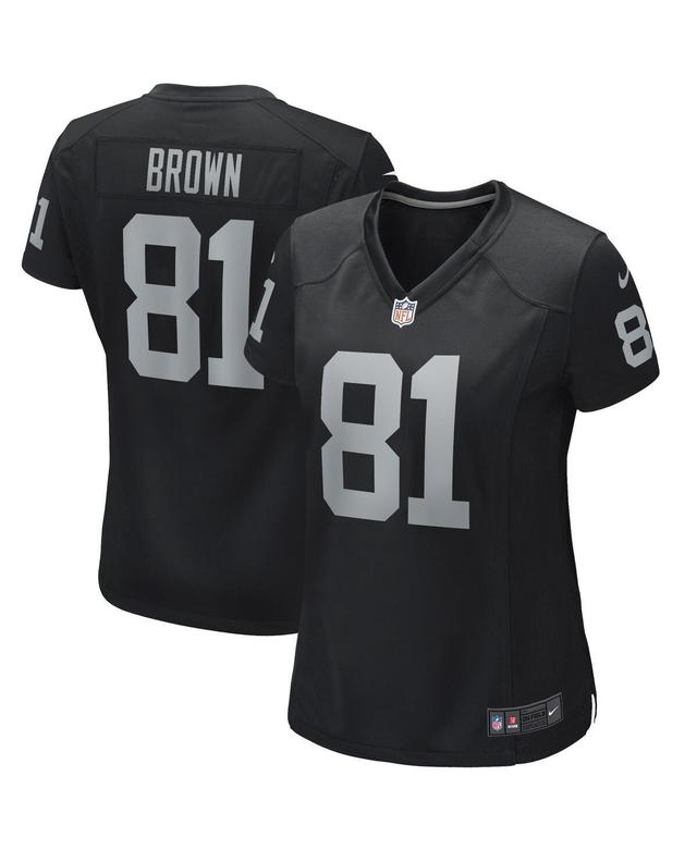 Womens Nike Tim Brown Black Las Vegas Raiders Game Retired Player Jersey Product Image