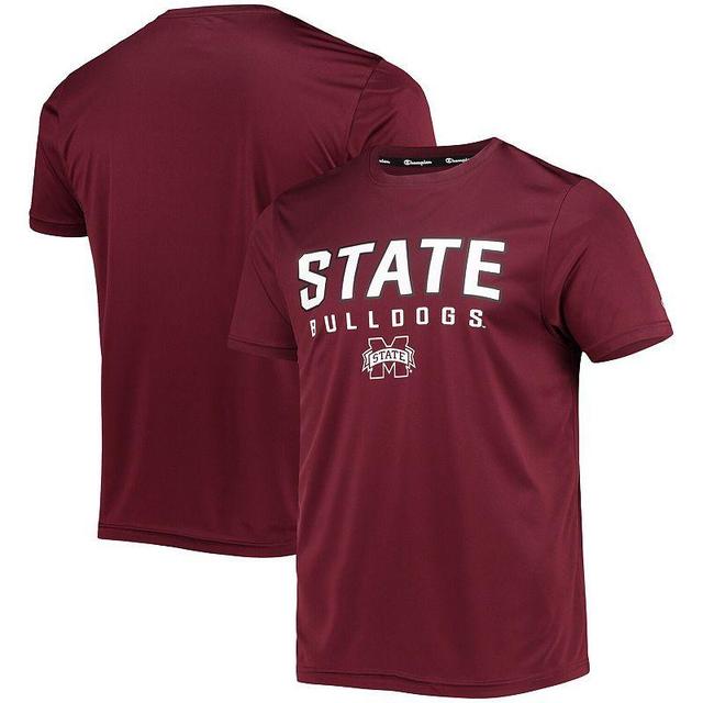 Mens Champion Maroon Mississippi State Bulldogs Stack T-Shirt Product Image