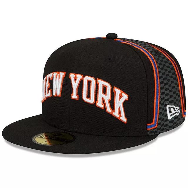 Mens New Era New York Knicks 2021/22 City Edition Official 59FIFTY Fitted Hat Product Image