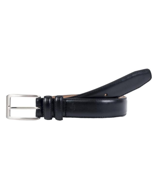 Dockers Men's Leather Belt With Double Loop Keeper, Black, 38 Product Image