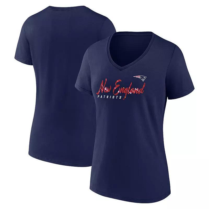 Womens Fanatics Branded Denver Broncos Shine Time V-Neck T-Shirt Product Image