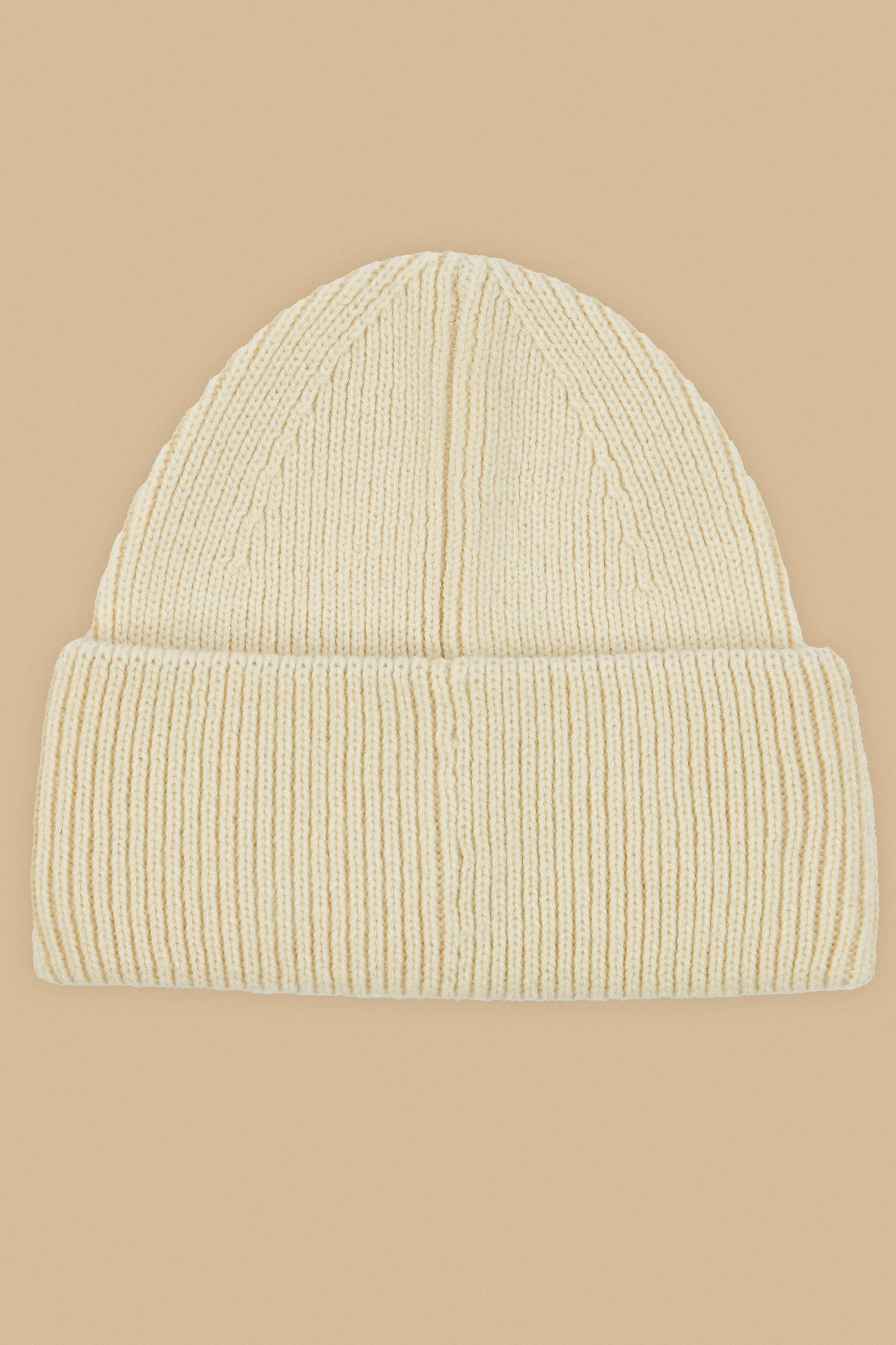 Knit Beanie in Bone Product Image