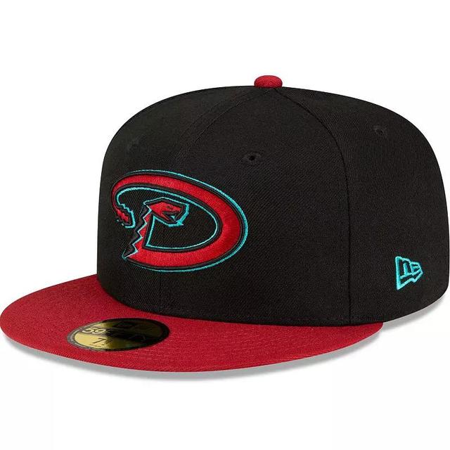 Mens New Era /Red Arizona Diamondbacks Road Authentic Collection On-Field 59FIFTY Fitted Hat Product Image